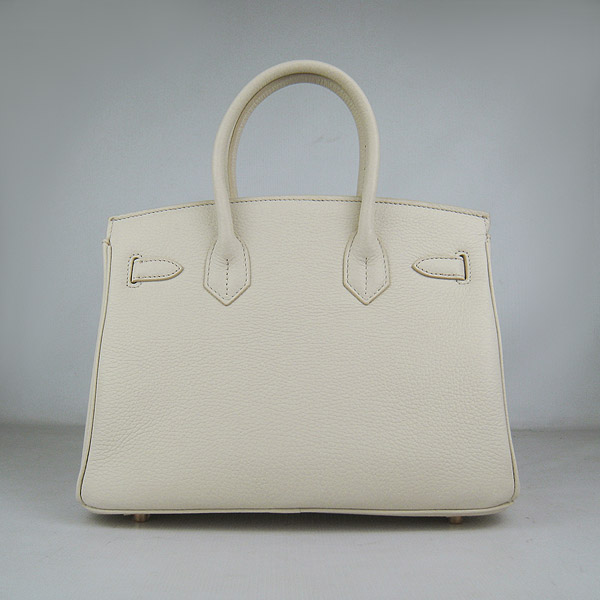 Replica Hermes Birkin 30CM Togo Leather Bag Cream 6088 On Sale - Click Image to Close